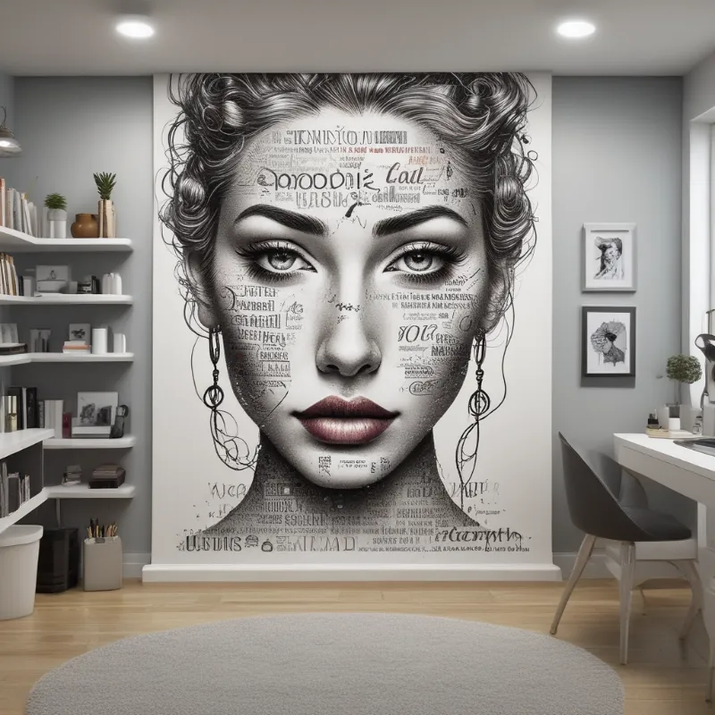 Accueil 4 Habillage mural en d’entreprise imprimé directement sur le mur par sympsprint