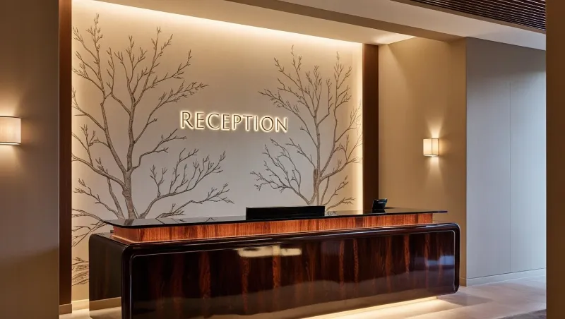 Accueil 7 Décoration murale personnalisée pour un hôtel haut de gamme
